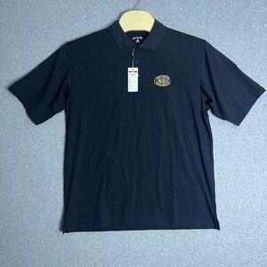 Antigua Men's Black Special Operations‎ Warrior Foundation Polo Shirt Size Large